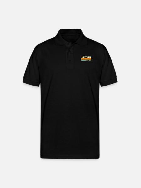 Auctioneer Limited edition - Gildan Unisex 50/50 Jersey Polo - black