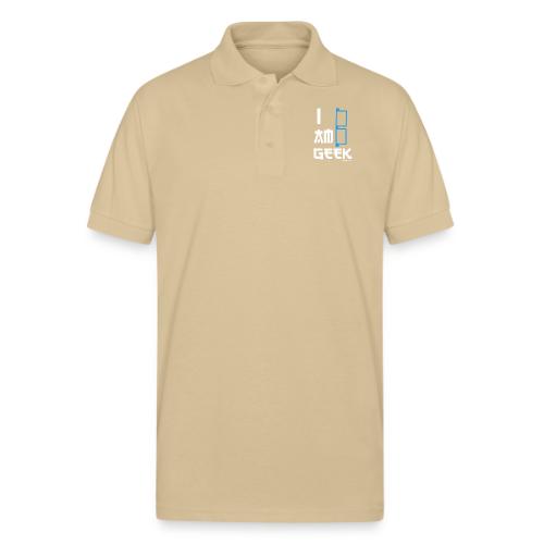 iamGEEK Retro Future - Gildan Unisex 50/50 Jersey Polo