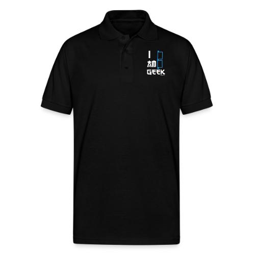 iamGEEK Retro Future - Gildan Unisex 50/50 Jersey Polo