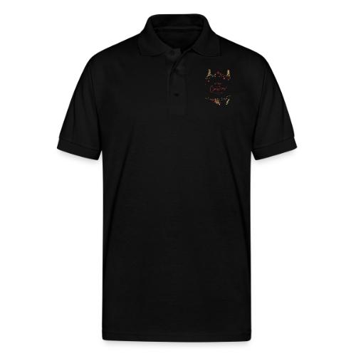 Merry Christmas Typography Design - Gildan Unisex 50/50 Jersey Polo