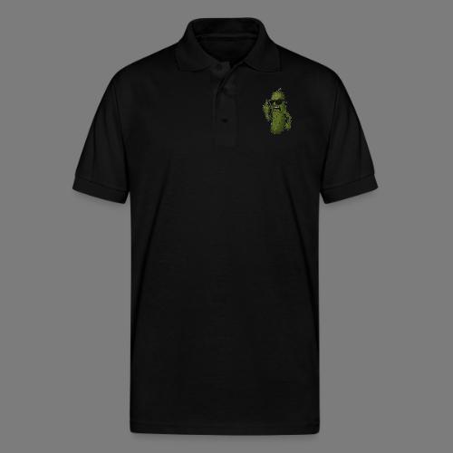 Angry Pickle Flipping the Bird - Gildan Unisex 50/50 Jersey Polo