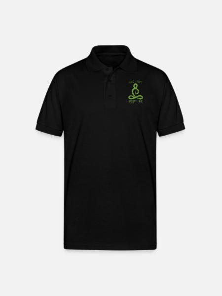 Let that shit go - Gildan Unisex 50/50 Jersey Polo - black