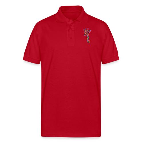 Art Deco giraffe - Gildan Unisex 50/50 Jersey Polo