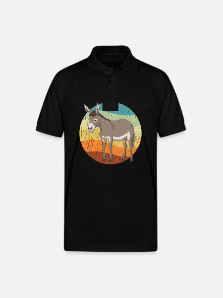 Mule Lover Mules Owner - Gildan Unisex 50/50 Jersey Polo - black