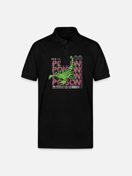 Poison - Gildan Unisex 50/50 Jersey Polo - black