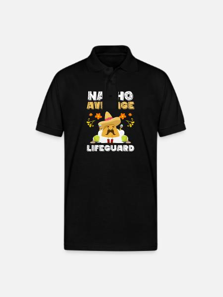 Lifeguard Beach - Gildan Unisex 50/50 Jersey Polo - black