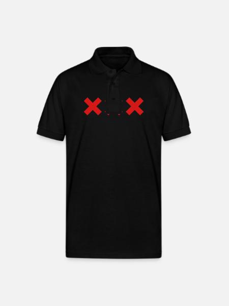 Amsterdam - Gildan Unisex 50/50 Jersey Polo - black