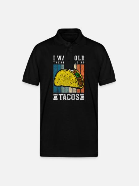 Mexican Delicious Foodie - Gildan Unisex 50/50 Jersey Polo - black