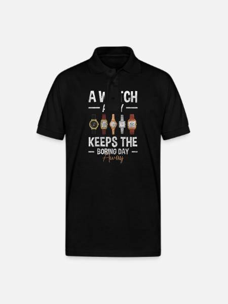 Clock Valuable Clockwork - Gildan Unisex 50/50 Jersey Polo - black