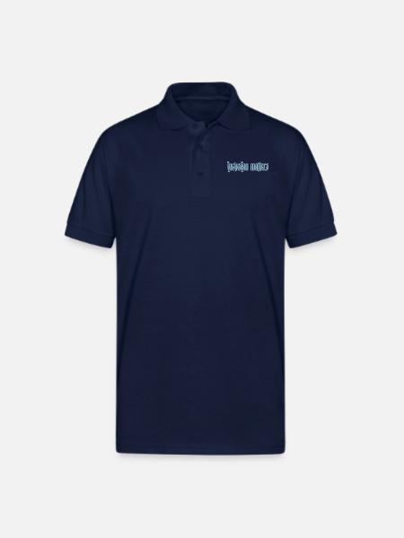 inclusion matters logo quote - Gildan Unisex 50/50 Jersey Polo - navy