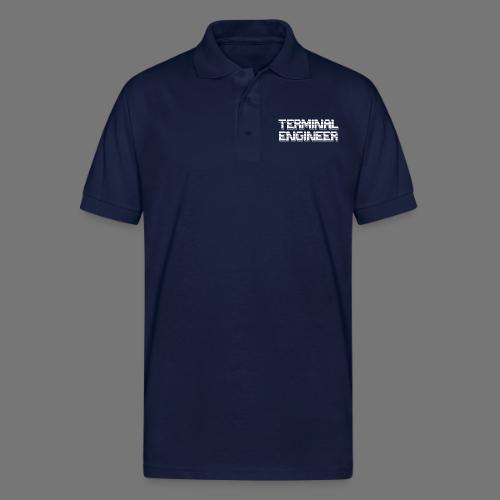 Terminal Engineer ASCII - Gildan Unisex 50/50 Jersey Polo