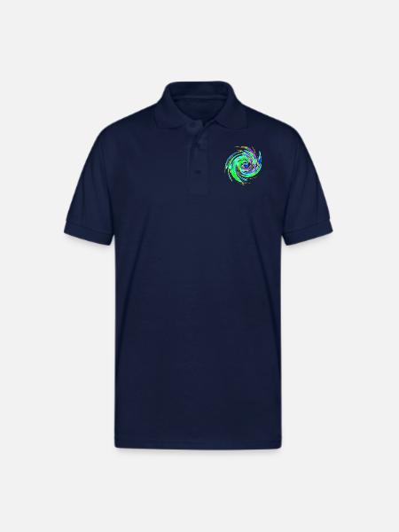 Where's the Purple? - Gildan Unisex 50/50 Jersey Polo - navy