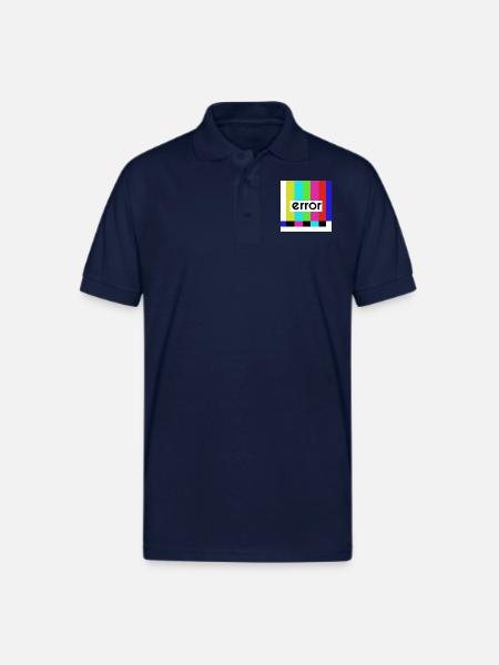 Error humor - Gildan Unisex 50/50 Jersey Polo - navy