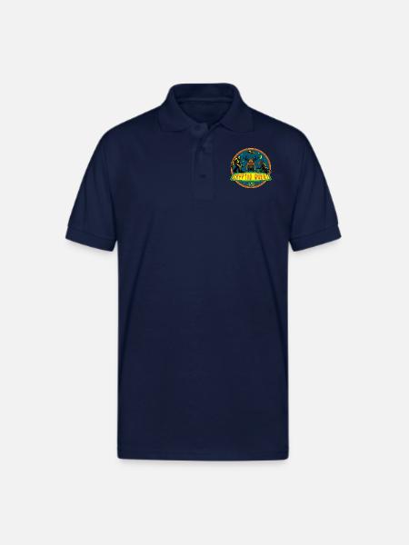 Cryptid Quest - Gildan Unisex 50/50 Jersey Polo - navy