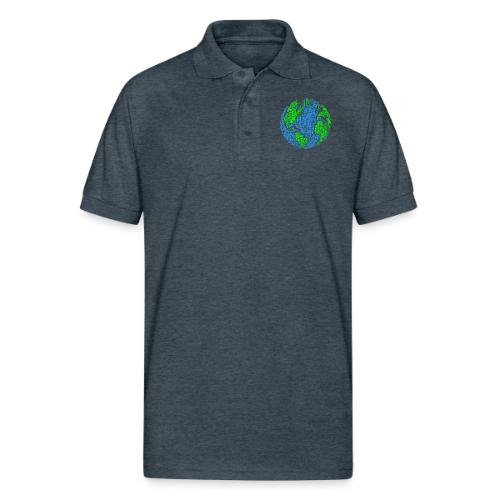 Global PEACE Sphere - Gildan Unisex 50/50 Jersey Polo