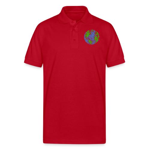 Global PEACE Sphere - Gildan Unisex 50/50 Jersey Polo