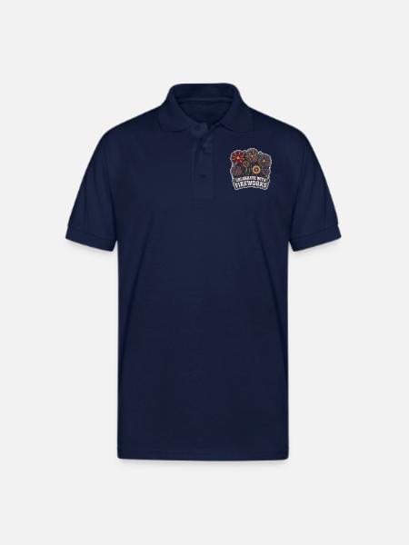 Lunar New Year Joy - Gildan Unisex 50/50 Jersey Polo - navy