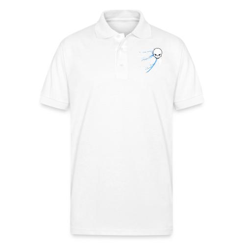 cyber skull bluw - Gildan Unisex 50/50 Jersey Polo