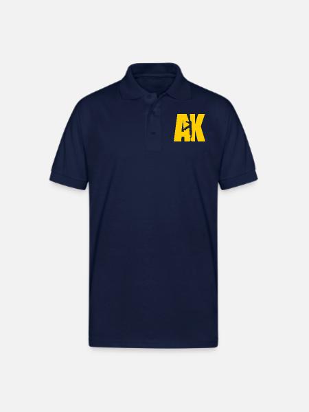 AK47 YELLOW - Gildan Unisex 50/50 Jersey Polo - navy