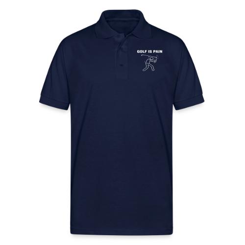 Golf Is Pain Broken Club Quote Cotton - Gildan Unisex 50/50 Jersey Polo