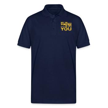 May The Forties Be with you shirt - Gildan Unisex 50/50 Jersey Polo - navy - Front