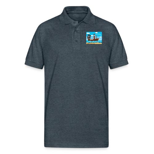 Holler Roast: For America! - Gildan Unisex 50/50 Jersey Polo