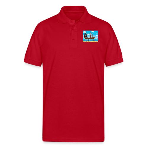 Holler Roast: For America! - Gildan Unisex 50/50 Jersey Polo