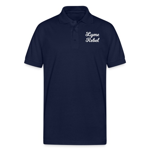 Lyme Rebel Lyme Disease Tshirt - Gildan Unisex 50/50 Jersey Polo