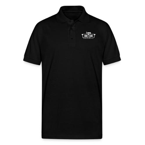 iamGEEK classic White - Gildan Unisex 50/50 Jersey Polo