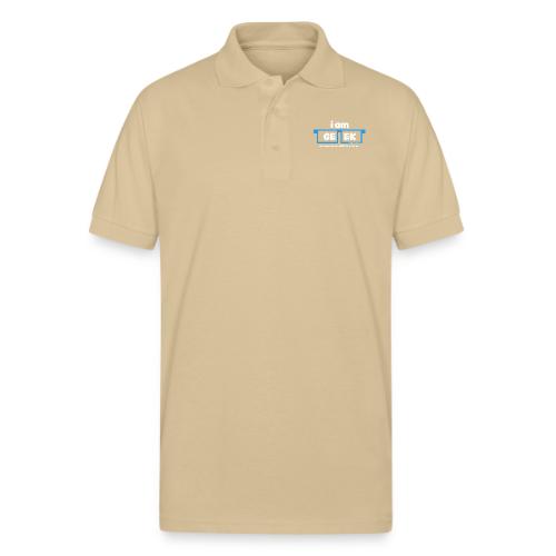 iamGEEK LOGO - Gildan Unisex 50/50 Jersey Polo