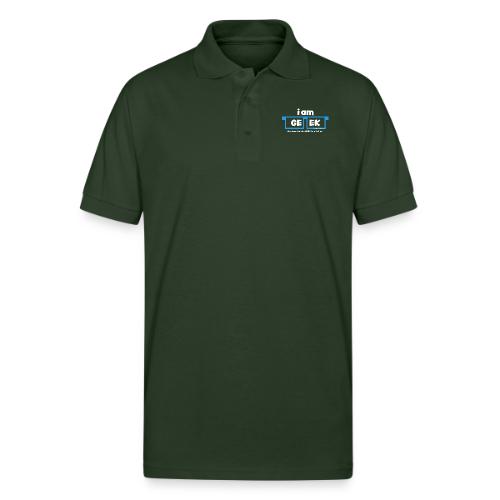 iamGEEK LOGO - Gildan Unisex 50/50 Jersey Polo