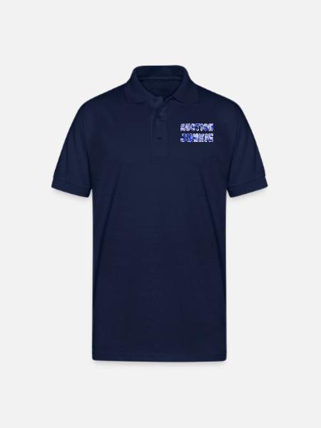 Auction Junkie blue camo - Gildan Unisex 50/50 Jersey Polo - navy