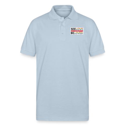 FUMCSD See Love, Be Loved: white design background - Gildan Unisex 50/50 Jersey Polo
