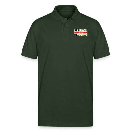 FUMCSD See Love, Be Loved: white design background - Gildan Unisex 50/50 Jersey Polo