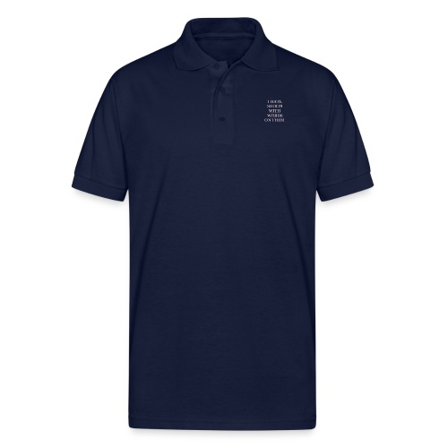 I HATE SHIRTS WITH WORDS ON THEM - Gildan Unisex 50/50 Jersey Polo