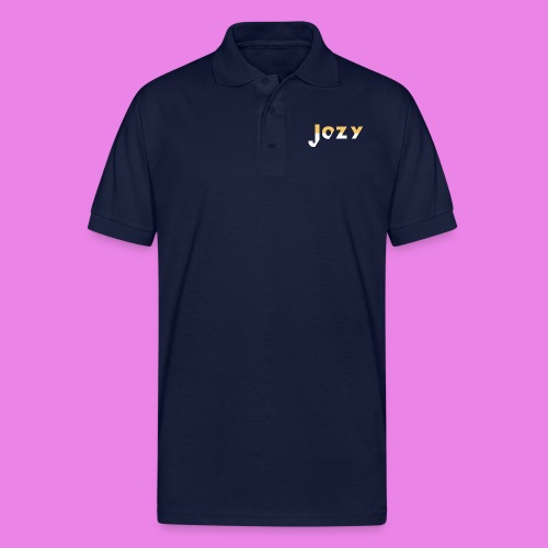 Jozy Logo - Yellow + White - Gildan Unisex 50/50 Jersey Polo