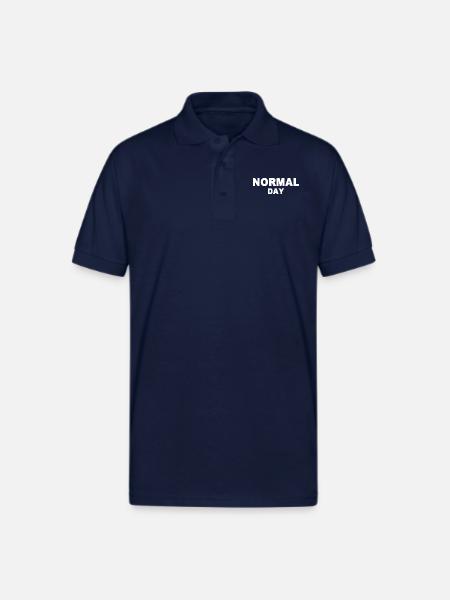 normal day - Gildan Unisex 50/50 Jersey Polo - navy