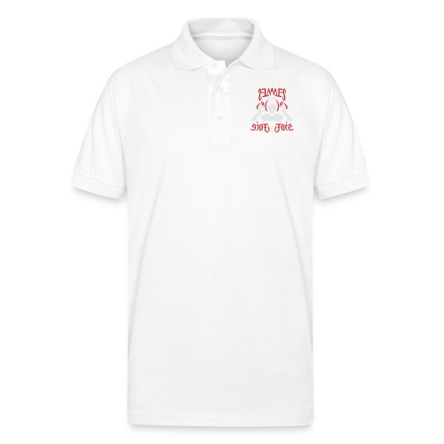 Flames on the Sides of my Face - Gildan Unisex 50/50 Jersey Polo