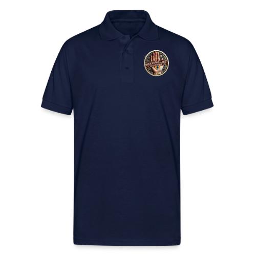 Dad Tax Collector Medallion T Shirt - Gildan Unisex 50/50 Jersey Polo