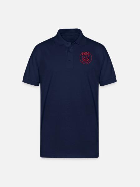PSG PARIS - Gildan Unisex 50/50 Jersey Polo - navy
