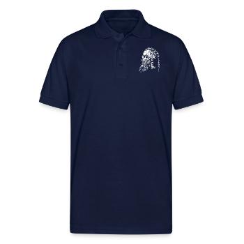 RAGNAR S HEAD CAMOUFLAGE biker - Polo 50/50 avec coton durable É.-U. Homme - marine - Devant