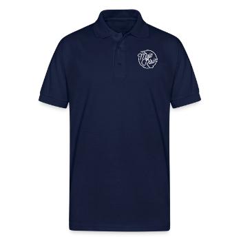 mr mojo rising paris t shirts - Gildan Unisex 50/50 Jersey Polo - navy - Front