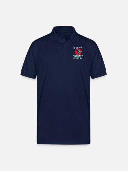 Muay Thai - Gildan Unisex 50/50 Jersey Polo - navy