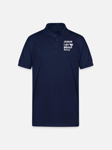 Soap Making Soap Maker - Gildan Unisex 50/50 Jersey Polo - navy