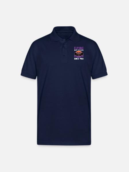 Mothman Cryptid Cryptozoology - Gildan Unisex 50/50 Jersey Polo - navy