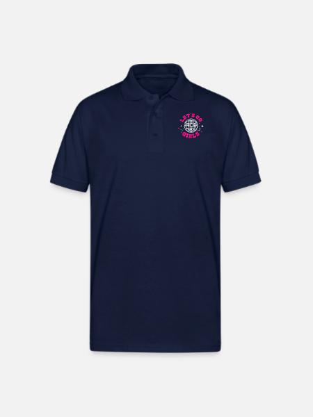 Let's Go Girls - Gildan Unisex 50/50 Jersey Polo - navy