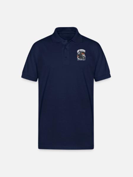 Customizable Grim Ride - Gildan Unisex 50/50 Jersey Polo - navy