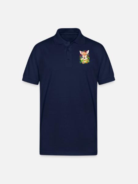 Funny Jungle - Gildan Unisex 50/50 Jersey Polo - navy