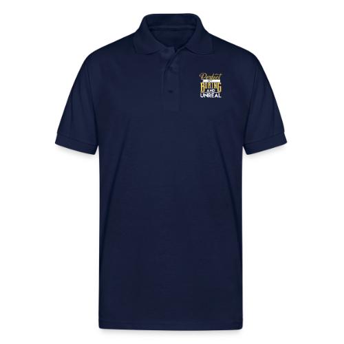 Perfect is Boring_01 - Gildan Unisex 50/50 Jersey Polo