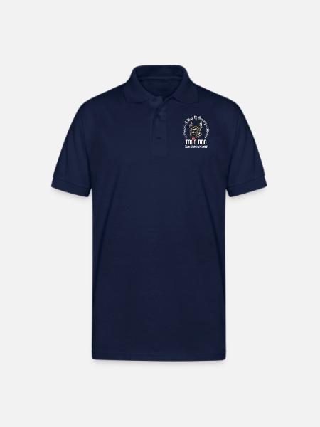 Dog Breed Togo Dog - Gildan Unisex 50/50 Jersey Polo - navy